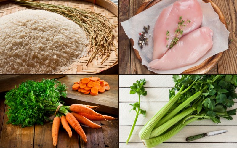 Cách nấu cháo thịt gà cà rốt bổ dưỡng cho bé yêu